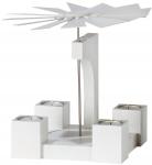Pyramide Eiche, weiß, 19 cm 