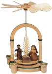 Pyramide natur / Christi Geburt, 23 cm 